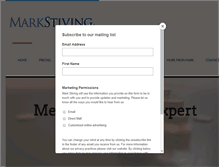 Tablet Screenshot of markstiving.com